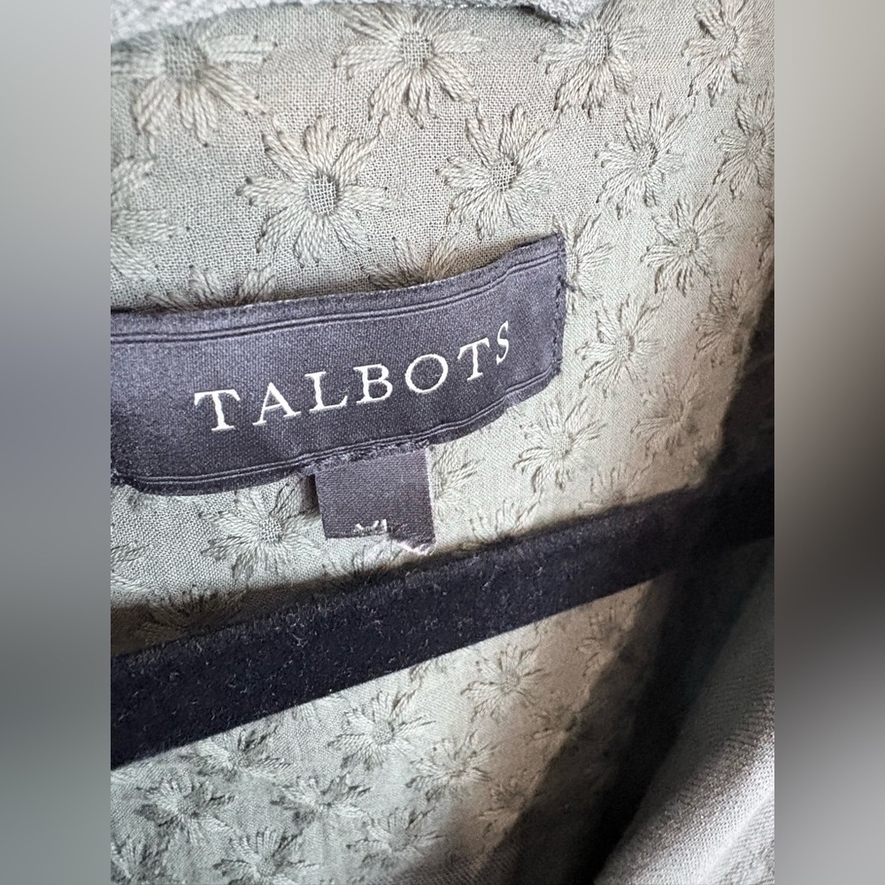 Talbots Cotton Casual Utility Jacket – Olive Green – Size XL | Versatile - Picture 5 of 10